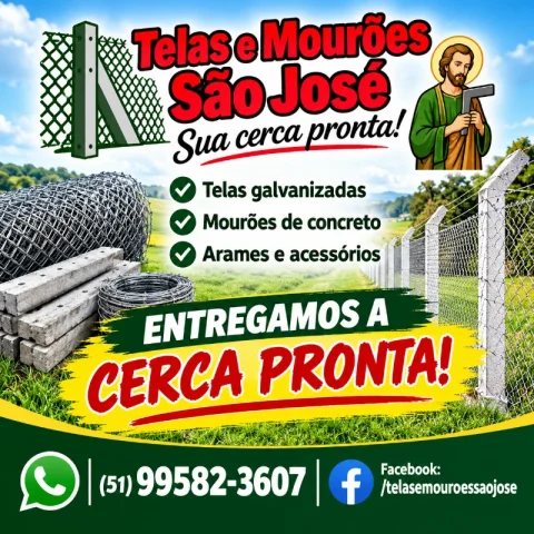 Logo de Telas e Mourões são José.